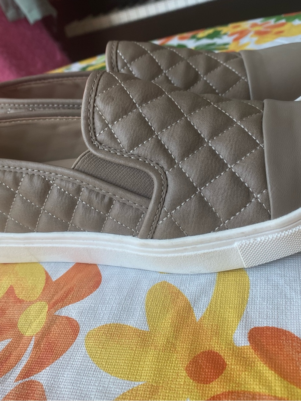 Steve Madden Quilted Faux Leather Slip-On Sneakers - Picture 4 of 11